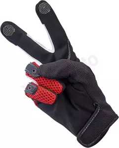 Ръкавици за мотоциклет Biltwell Anza черни и червени M-4