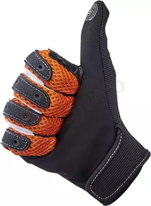 Ръкавици за мотоциклет Biltwell Anza черни и оранжеви XS-2