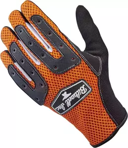 Ръкавици за мотоциклет Biltwell Anza черни и оранжеви XS-8