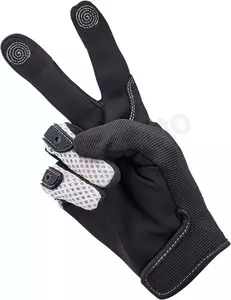 Biltwell Anza ръкавици за мотоциклет черно-бели M-7