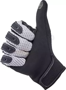 Biltwell Anza γάντια μοτοσικλέτας μαύρο και λευκό L-2