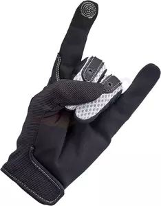 Biltwell Anza γάντια μοτοσικλέτας μαύρο και λευκό L-3