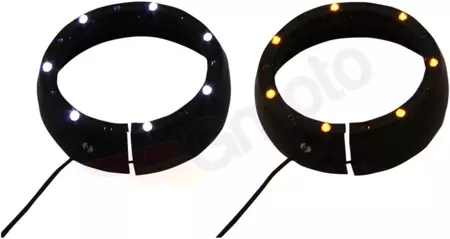 Custom Dynamics LED LED bezels HD FLTH 06-13 negru - CDTB-45TR-2B