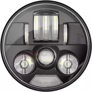 Custom Dynamics 7" első lámpa LED indián fekete - PB-7-IND-B