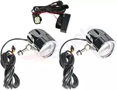 Faróis de nevoeiro ProBeam® LED Barra de luzes Halo Cromado Custom Dynamics - PB-FOG-SS6-C 