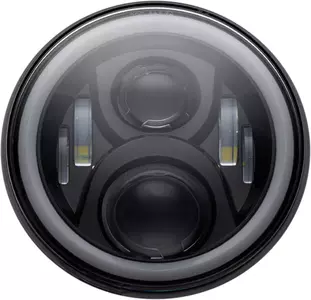 Custom Dynamics 7" etuvalaisin LED musta - CD-7-13-B 