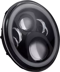 Custom Dynamics 7" voorlamp LED zwart - CD-7-14-B 