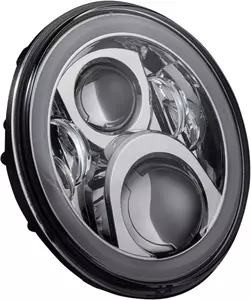 Lampa przód Halo LED 7” Custom Dynamics chrom - CD-7-14-C