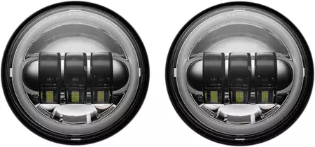 Faróis cromados de 4,5 polegadas Halo LED Custom Dynamics - CD-45-C 