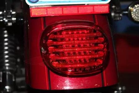 Fanale posteriore a LED Custom Dynamics senza retroilluminazione rosso-2