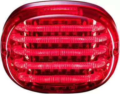 Lampă spate Custom Dynamics LED cu iluminare roșie a plăcuței de înmatriculare-2