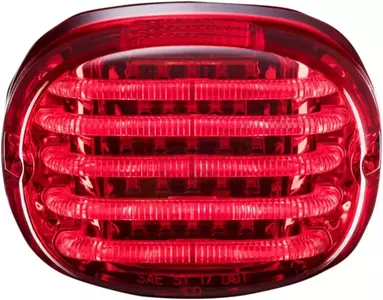 Zadné svietidlo LED Custom Dynamics bez podsvietenej dosky červenej farby - PB-TL-SB-R 