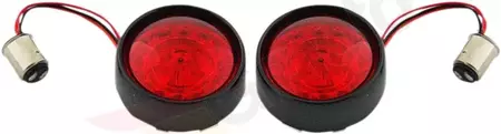 Custom Dynamics LED Ringz Bullet Bezel 1157 raudonos/juodos spalvos posūkių signalai - PB-BB-RR-1157BR 