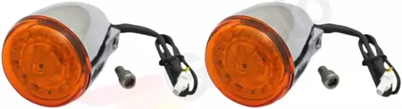 Vlastné Dynamics LED Probeam indické oranžové/chrómové indikátory - PB-IND-RTS-A-C 