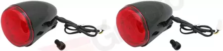 Custom Dynamics LED Probeam Indian rød/sort blinklys - PB-IND-RTS-R-B 
