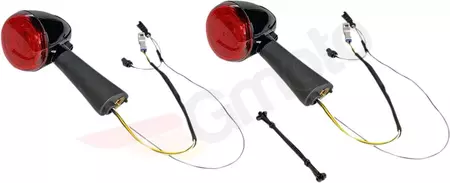 Custom Dynamics LED-knipperlichten achter rood/zwart - PB-SCOUT-RR-BR 