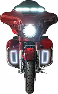 Indicateurs de grille de radiateur à LED Custom Dynamics pour Harley Davidson - CD-LF-AW-B 