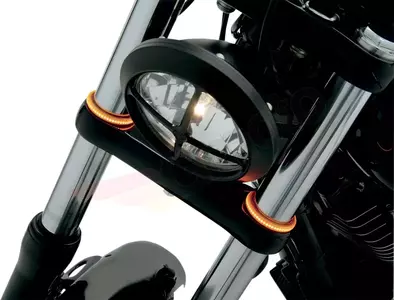 Kierunkowskazy/światła na lagi 43mm Custom Dynamics TruWRAPZ 360 LED pomarańczowe/przyciemniane - TW43AS 