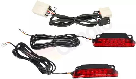 Vlastné dynamické LED svetlo na zavádzanie s dvoma funkciami červenej farby - CD-LR-09-R