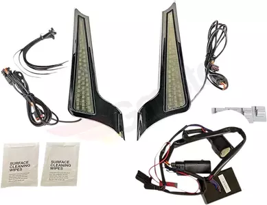 Bakre vinglyktor Custom Dynamics Fasad LED-blinkers krom - CD-FASCIADCBCMC 