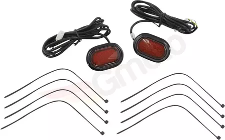 LED antenos dangteliai Custom Dynamic PLUGZ juodos spalvos - CD-PLUG-RB 