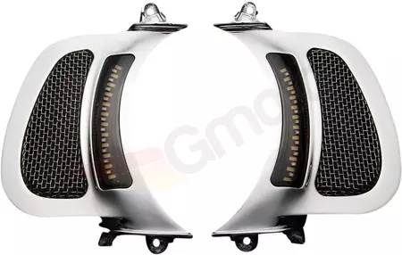 Custom Dynamics Genesis 4 tvåfärgade LED-kromade ventilationsinsatser - CD-RG-V-AW2-C