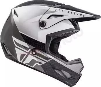 Fly Racing Kinetic Straight Edge blanco negro S casco moto cross enduro-2