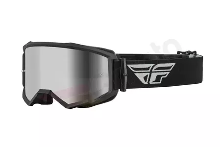 Fly Racing Zone cross enduro očala črno siva zrcalna zatemnjena stekla - 37-51494