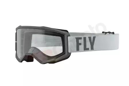 Fly Racing Focus γυαλιά cross enduro γκρι διαφανές γυαλί-1