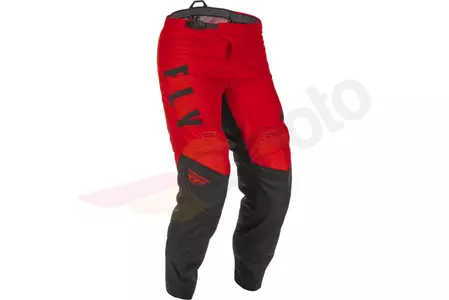 Fly Racing F-16 cross enduro pantaloni de motocicletă negru/roșu 32 - 375-93332