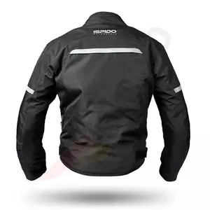 Ispido Argon giacca da moto in tessuto nero 6XL-2