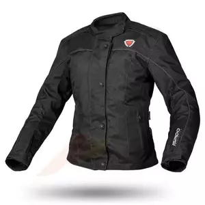 Motorcykeljacka i textil för kvinnor Ispido Selenium svart M - IS0223/20/10/M