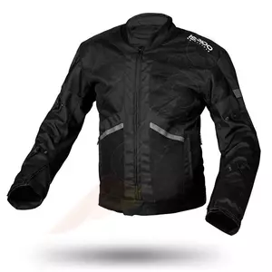 Ispido Zinc mesh tekstilna motoristička jakna, crna 2XL-1