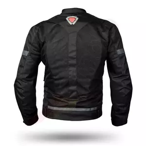 Jachetă de motocicletă Ispido Zinc din plasă textilă negru 2XL-2