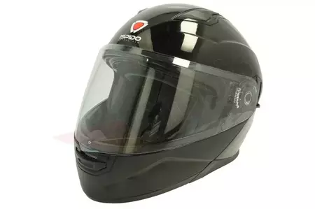 "Ispido Falcon" juodas M motociklininko žandikaulio šalmas-1