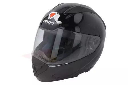 Ispido Raven casco integrale da moto nero S - IS0119/20/10/S