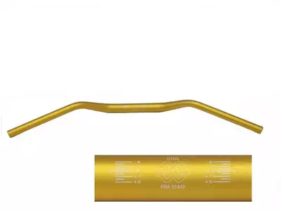 GTO Gilles Tooling nízke hliníkové riadidlá zlaté-3