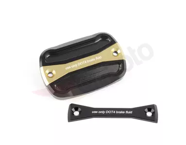 Gilles Tooling Bremsflüssigkeitsbehälterdeckel schwarz/gold - BRC-09-BG