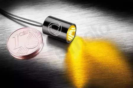 Kellermann Atto lâmpada indicadora LED amarela difusor cinzento-2