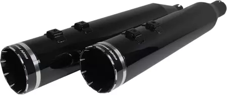 Черни шумозаглушители на Khrome Werks с приплъзване 4,5 инча-1