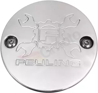Getriebedeckel Logo Feuling Schraubenschlüssel poliert für Milwaukee 8 - 9136