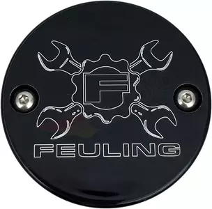 Versnellingsbakdeksel logo Feuling sleutel zwart voor Milwaukee 8 - 9137