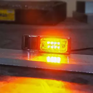 LED indikatorji Joker Stroj pravokotnik 39MM črna/oranžna-2