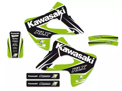 Blackbird комплект стикери Kawasaki KLX 300 97-08 Dream 4-2