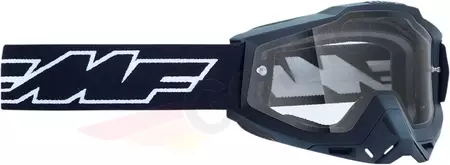 Gogle motocyklowe FMF Powerbomb Enduro Rocket Black szyba przeźroczysta-1