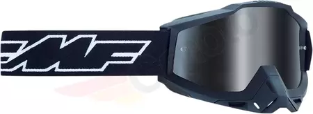 FMF Youth Powerbomb Rocket Black - motorcykelglasögon med silverfärgat spegelglas-1