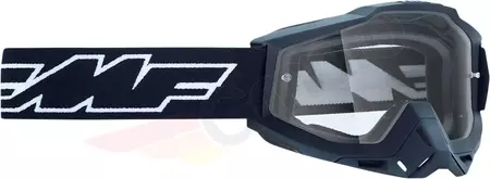 FMF jaunimo motociklininko akiniai "Powerbomb Rocket" juodi skaidrūs lęšiai - F-50300-101-01