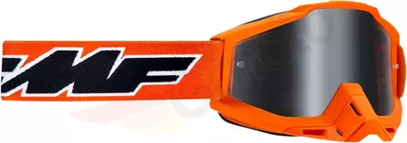 FMF Youth Powerbomb Rocket Orange motocyklové okuliare strieborné zrkadlové sklo-1