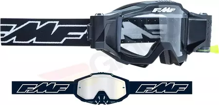 Óculos de proteção para motociclistas jovens FMF Powerbomb Film System Preto lente transparente-2