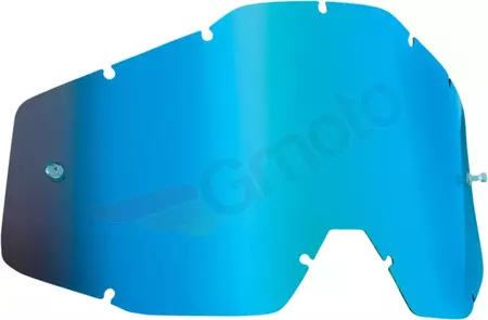 Lente azul espelhada dos óculos de proteção FMF Powerbomb/Powercore Anti-Fog-1